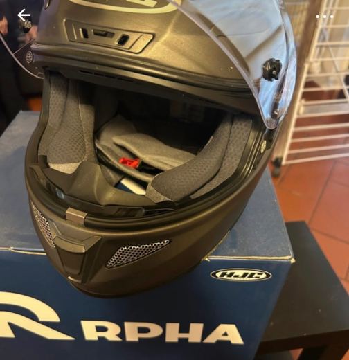 Casco moto rpha 11 semi flat titanium